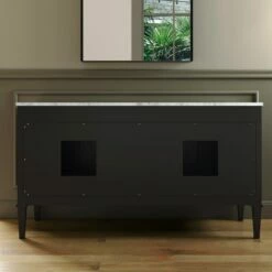 WOODBRIDGE Roma 61"x22"x38" Solid Wood Bath Vanity In Espresso With Gold Hardware And Carrara Marble Top With Pre-Drilled Hole For Single Hole Faucet, Roma-6021-Espresso+CAVT6122D-1 -Woodbridgebath Shop 20220830145726W5OMVZV1 thumb 600x600