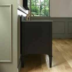 WOODBRIDGE Roma 61"x22"x38" Solid Wood Bath Vanity In Espresso With Gold Hardware And Dark Gray Engineered Stone Composite Vanity Top With 3 Pre-Drilled Holes, Roma-6021-Espresso+DGVT6122D-8 -Woodbridgebath Shop 20220830150601W5OMVZV1 thumb 600x600