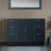 WOODBRIDGE Venice 48"x21"x33" Solid Wood Bath Vanities Cabinet Only With Drawers In Grey And Brushed Nickel Hardware, Venice-4821-Grey-BN -Woodbridgebath Shop 20220902102846W5OMVZV1 thumb 600x600