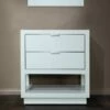 WOODBRIDGE Venice 30"x21"x33" Solid Wood Bath Vanities Cabinet Only With Center Drawers In White And Brushed Nickel Hardware, Venice-3021-White-BN -Woodbridgebath Shop 20220902103723W5OMVZV1 thumb 600x600