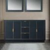 WOODBRIDGE Venice 60"x21"x33" Solid Wood Bath Vanities Cabinet Only With Center Drawers In Grey And Gold Hardware, Venice-6021D-Grey-G -Woodbridgebath Shop 20220902105320W5OMVZV1 thumb 600x600