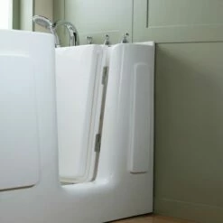 WOODBRIDGE 60 In. X 30 In. Right Hand Walk-In Air & Whirlpool Jets Hot Tub With Quick Fill Faucet With Hand Shower, White High Glass Acrylic Tub With Computer Control Panel, WB603038R -Woodbridgebath Shop 20220927094422W5OMVZV1 thumb 600x600