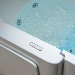 WOODBRIDGE 54 In. X 30 In. Right Hand Walk-In Air & Whirlpool Jets Hot Tub With Quick Fill Faucet With Hand Shower, White High Glass Acrylic Tub With Computer Control Panel, WB543038R -Woodbridgebath Shop 20220927104011W5OMVZV1 thumb 600x600