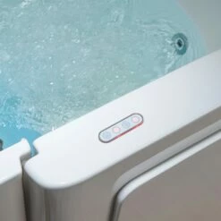 WOODBRIDGE 54 In. X 30 In. Left Hand Walk-In Air & Whirlpool Jets Hot Tub With Quick Fill Faucet With Hand Shower, White High Glass Acrylic Tub With Computer Control Panel, WB543038L -Woodbridgebath Shop 20220927105210W5OMVZV1 thumb 600x600