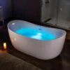 Best Seller WOODBRIDGE 72" X 35-3/8" Whirlpool Water Jetted And Air Bubble Freestanding Heated Soaking Combination Bathtub With LED Control Panel , BJ400 -Woodbridgebath Shop 20221020111331W5OMVZV1 thumb 600x600
