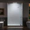 WOODBRIDGE Solid Surface 3-Panel Shower Wall Kit, 32-in L X 60-in W X 75-in H, Staggered Brick Pattern, High Gloss White Finish -Woodbridgebath Shop 20221026153931W5OMVZV1 thumb 600x600