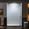 WOODBRIDGE Solid Surface 3-Panel Shower Wall Kit, 32-in L X 60-in W X 75-in H, Stacked Block In A Staggered Vertical Pattern. Matte Finish, White -Woodbridgebath Shop 20221026154933W5OMVZV1 thumb 600x600