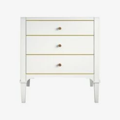 WOODBRIDGE 24"x22"x33" Solid Wood Bath Vanities Cabinet With Two Drawers In White And Polished Gold Hardware, Roma-2421-White