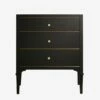 WOODBRIDGE 24"x22"x33" Solid Wood Bath Vanities Cabinet With Two Drawers In Espresso And Polished Gold Hardware, Roma-2421-Espresso