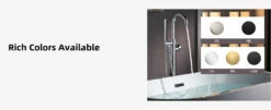 WOODBRIDGE F0002CHDR Contemporary Single Handle Floor Mount Freestanding Tub Filler Faucet With Hand Shower In Chrome Finish. -Woodbridgebath Shop 20230131113708T9GNF9WD