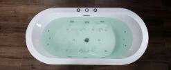 WOODBRIDGE 66-1/2" X 31-7/8" Whirlpool Water Jetted And Air Bubble Freestanding Heated Soaking Combination Bathtub, BJ200 35 WOODBRIDGE 66-1/2" X 31-7/8" Whirlpool Water Jetted And Air Bubble Freestanding Heated Soaking Combination Bathtub, BJ200 -Woodbridgebath Shop 20230210104759RWGX1XGN