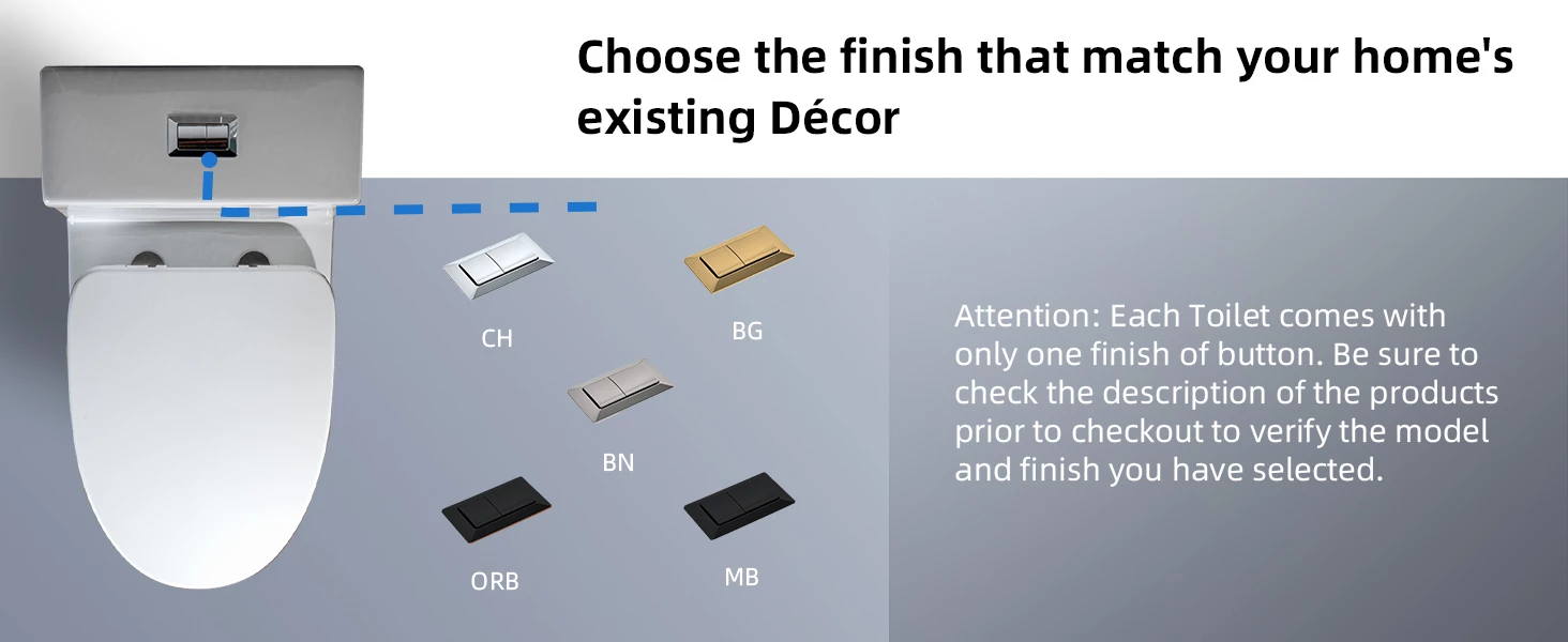 WOODBRIDGE Modern One Piece Dual Flush 1.28 GP Toilet,with Soft Closing Seat, Oil Rubbed Bronze Button B0750-ORB, White 20 WOODBRIDGE Modern One Piece Dual Flush 1.28 GP Toilet,with Soft Closing Seat, Oil Rubbed Bronze Button B0750-ORB, White - Image 18