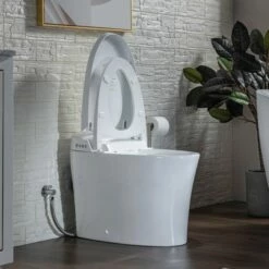 WOODBRIDGE B0970S Smart Bidet Tankless Toilet Elongated One Piece Chair Height, Auto Flush, Foot Sensor Operation, Heated Seat With Integrated Multi Function Remote Control In White -Woodbridgebath Shop 20230306103515W5OMVZV1 thumb 600x600