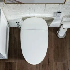 WOODBRIDGE B0970S Smart Bidet Tankless Toilet Elongated One Piece Chair Height, Auto Flush, Foot Sensor Operation, Heated Seat With Integrated Multi Function Remote Control In White -Woodbridgebath Shop 20230306103841W5OMVZV1 thumb 600x600