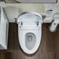 WOODBRIDGE B0970S Smart Bidet Tankless Toilet Elongated One Piece Chair Height, Auto Flush, Foot Sensor Operation, Heated Seat With Integrated Multi Function Remote Control In White -Woodbridgebath Shop 20230306103901W5OMVZV1 thumb 600x600