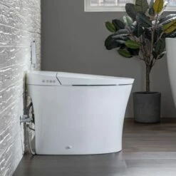 WOODBRIDGE B0970S Smart Bidet Tankless Toilet Elongated One Piece Chair Height, Auto Flush, Foot Sensor Operation, Heated Seat With Integrated Multi Function Remote Control In White -Woodbridgebath Shop 20230306103933W5OMVZV1 thumb 600x600