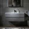 WOODBRIDGE 48 In. W X 18-7/8 In. D Contemporary Wall Hung Floating Vanity In Gray With Resin Composite Vanity Top In White With Matching Finish Sink. -Woodbridgebath Shop 20230517104909W5OMVZV1 thumb 600x600