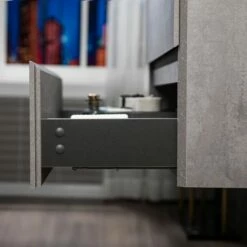 WOODBRIDGE 48 In. W X 18-7/8 In. D Contemporary Wall Hung Floating Vanity In Gray With Resin Composite Vanity Top In White With Matching Finish Sink. -Woodbridgebath Shop 20230517104945W5OMVZV1 thumb 600x600