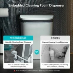 WOODBRIDGE B0930S Smart Bidet Toilet With 1.28 GPF Dua Flush Auto Open & Close, Auto Flush,Foot Sensor Flush, 1000 Gram MaP Flushing Score,LED Display, Chair Height Design And Cleaning Foam Dispenser -Woodbridgebath Shop 20230519164726W5OMVZV1 thumb 600x600