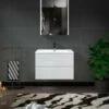 WOODBRIDGE 30 In. W X 18-7/8 In. D Contemporary Wall Hung Floating Vanity In High Gloss White With Resin Composite Vanity Top In White With Matching Finish Sink. -Woodbridgebath Shop 20230523155620W5OMVZV1 thumb 600x600