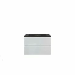 WOODBRIDGE 30 In. W X 18-7/8 In. D Contemporary Wall Hung Floating Vanity In High Gloss White With Quartz Sand Composite Vanity Top In Black With Matching Finish Sink. -Woodbridgebath Shop 20230601143743W5OMVZV1 thumb 600x600