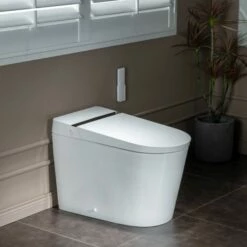 Best Seller WOODBRIDGE B0990S One Piece Elongated Smart Toilet Bidet With Auto Open & Close, Auto Flush, Foot Sensor Flush, LED Temperature Display, Heated Seat And Integrated Multi Function Remote Control, White -Woodbridgebath Shop 20230612153430W5OMVZV1 thumb 600x600