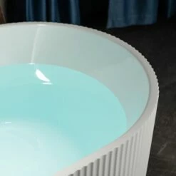 WOODBRIDGE 67" L X 31-1/2" W Freestanding Contemporary Soaking Bathtub With Chrome Pop-Up Drain Drain And Overflow Option, White, BTA1526+C-Drain &O -Woodbridgebath Shop 20230706172229W5OMVZV1 thumb 600x600