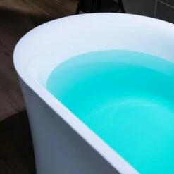 WOODBRIDGE 67" Acrylic Freestanding Bathtub Contemporary Soaking Tub With Chrome Overflow And Drain,White Tub,B0057-C -Woodbridgebath Shop 20230727154819C6Y5WWKX thumb 600x600