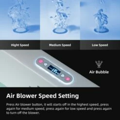 WOODBRIDGE 72" X 35-3/8" Whirlpool And Air Bath Heated Soaking Combination Tub With Adjustable Speed Air Blower And Display Control Panel, White, BJ500 -Woodbridgebath Shop 20230823155015OUZPJ83C thumb 600x600