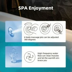 WOODBRIDGE 72" X 35-3/8" Whirlpool And Air Bath Heated Soaking Combination Tub With Adjustable Speed Air Blower And Display Control Panel, White, BJ500 -Woodbridgebath Shop 20230823155029G9UE7GXF thumb 600x600