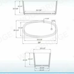 WOODBRIDGE 59" Freestanding Handcrafted Natural Wood Soaking Bathtub With Wood Lid, Wood Seat, Pillow And Chrome Pop Up Drain, WB1014 -Woodbridgebath Shop 20230911112457UDM5JOVQ thumb 600x600