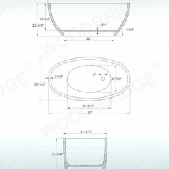 WOODBRIDGE 59" Freestanding Handcrafted Natural Wood Soaking Bathtub With Wood Lid, Wood Seat, Pillow And Chrome Pop Up Drain, WB1018 -Woodbridgebath Shop 20230911113324P78Z00O1 thumb 600x600