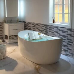 WOODBRIDGE Stainless Steel Extendable Bathtub Caddy Tray In Brushed Gold Finish With Removable Wine Holder, Book And Phone Rack, Bathcad-BG -Woodbridgebath Shop 20230927100903Y521F8EG thumb 600x600