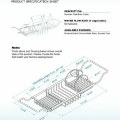 WOODBRIDGE Stainless Steel Extendable Bathtub Caddy Tray In Matte Black Finish With Removable Wine Holder, Book And Phone Rack, Bathcad-MB -Woodbridgebath Shop 20230927101941UDDV451G thumb 600x600