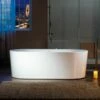 WOODBRIDGE 72" X 35-3/8" Whirlpool Water Jetted And Air Bubble Freestanding Heated Soaking Combination Bathtub With LED Control Panel, BJ600 -Woodbridgebath Shop 20230928105305GZ5L3W9V thumb 600x600