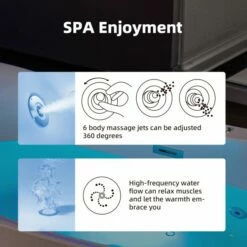 WOODBRIDGE 72" X 35-3/8" Whirlpool Water Jetted And Air Bubble Freestanding Heated Soaking Combination Bathtub With LED Control Panel, BJ600 -Woodbridgebath Shop 202309281054163H85XP5N thumb 600x600