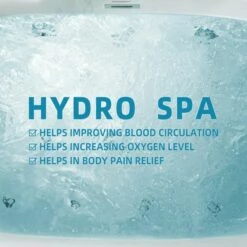 WOODBRIDGE 72" X 35-3/8" Whirlpool Water Jetted And Air Bubble Freestanding Heated Soaking Combination Bathtub With Tub Filler And LED Control Panel, BJ600+F0041CH -Woodbridgebath Shop 20230928110954W73YZNVQ thumb 600x600
