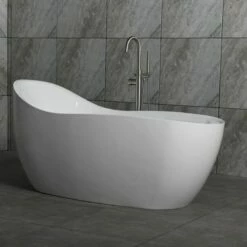 WOODBRIDGE B-0033 Deluxe Air Bubble Free Standing Bathtub, B-0033 Air Bubble Tub -Woodbridgebath Shop 5ad47d89dda1f thumb 600x600