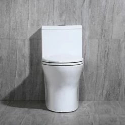 WOODBRIDGEBath T-0031 WOODBRIDGE T-0031 Short Compact Tiny One Piece Toilet With Soft Closing Seat, Small Toilet -Woodbridgebath Shop 5b750aff4ebb2 thumb 600x600