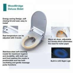 WOODBRIDGE BID01 Advanced Bidet Smart Toilet Seat, White -Woodbridgebath Shop 5b75b070cbfeb thumb 600x600