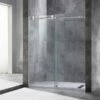 WOODBRIDGE Frameless Shower Doors 56-60" Width X 76"Height With 3/8"(10mm) Clear Tempered Glass In Brushed Nickel Finish -Woodbridgebath Shop 5b7939de4b2d6 thumb 600x600