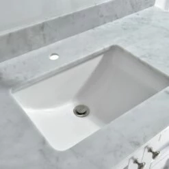 WOODBRIDGE CAVT3122-1 Vanity Top With Under Mount Bowl, 31"x22", Carra White -Woodbridgebath Shop 5c370b1baf444 thumb 600x600