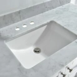WOODBRIDGE CAVT3122-4 Vanity Top With Under Mount Bowl, 31"x22", Carra White -Woodbridgebath Shop 5c37ec7d62f92 thumb 600x600