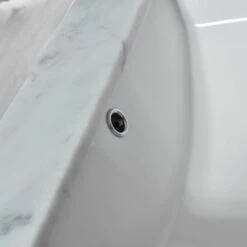 WOODBRIDGE CAVT4922-8 Vanity Top With Under Mount Bowl, 49"x22", Carra White,Natrual Stone -Woodbridgebath Shop 5c39fc13a05fb thumb 600x600