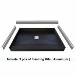 Tileable Shower Base 60"x30" With Integrated Center PVC Drain, 30-Inch Depth By 60-Inch Width , Ready For Tile , Inlcude Tile Adhesive & Flushing Kit , SBR6030 Tileable -Woodbridgebath Shop 5dcce9237600f thumb 600x600