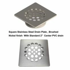 Tileable Shower Base 60"x30" With Integrated Center PVC Drain, 30-Inch Depth By 60-Inch Width , Ready For Tile , Inlcude Tile Adhesive & Flushing Kit , SBR6030 Tileable -Woodbridgebath Shop 5dcce9246bc26 thumb 600x600