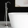 WOODBRIDGE F0002CHRD Contemporary Single Handle Floor Mount Freestanding Tub Filler Faucet With Hand Shower In Chrome Finish. -Woodbridgebath Shop 5dd25292ee4ee thumb 600x600