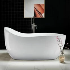 WOODBRIDGE B-0033 Deluxe Air Bubble Free Standing Bathtub, B-0033 Air Bubble Tub -Woodbridgebath Shop 5dd357f969358 thumb 600x600