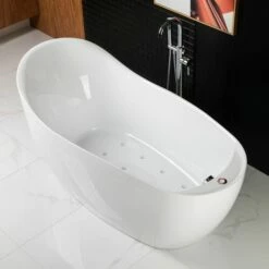 WOODBRIDGE B-0033 Deluxe Air Bubble Free Standing Bathtub, B-0033 Air Bubble Tub -Woodbridgebath Shop 5dd357fb3ca35 thumb 600x600