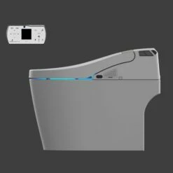 WOODBRIDGE B0960S Auto Flush, Auto Open & Auto Close, 1.28 GPF Single Flush Toilet With Intelligent Smart Bidet Seat And Wireless Remote Control, Chair Height -Woodbridgebath Shop 5ddc99aa0c992 thumb 600x600